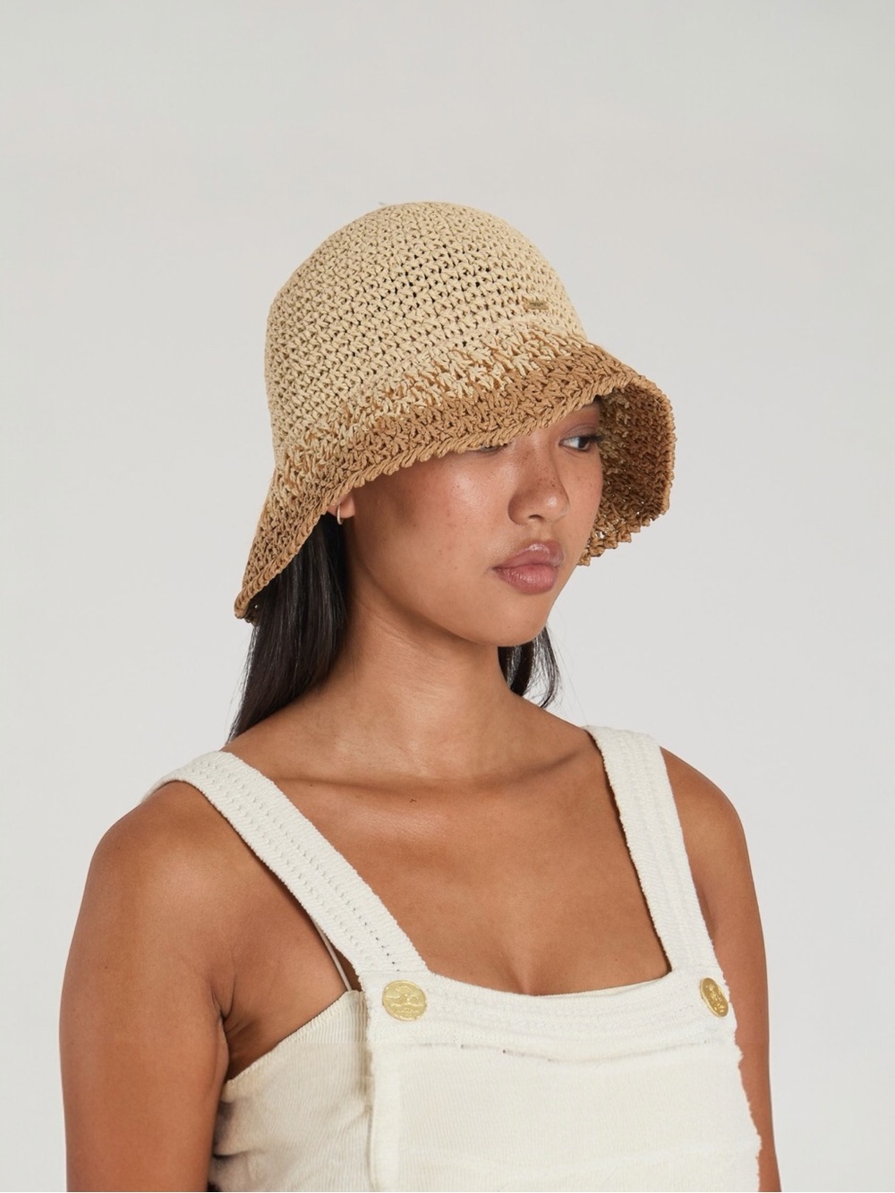 Eugenia Kim BAILEY Paper Crochet Bucket Hat - Ivory/Natural BRAND NEW $165 MSRP - Picture 6 of 11
